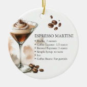 Persoonlijk Espresso Martini Recept Ornament (Voorkant)