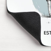 Persoonlijk EST Jaar Vader & Dochter Minimalistisc Muismat (Hoek)