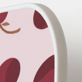 Persoonlijk esthetisch kerspatroon naam cadeau pickleball paddle (Links Detail)