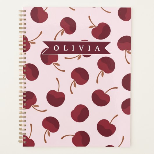 Persoonlijk esthetisch kerspatroon naam cadeau planner (Voorkant)