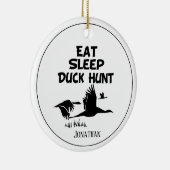 Persoonlijk eten, slapen, eenden keramisch ornament (Rechts)