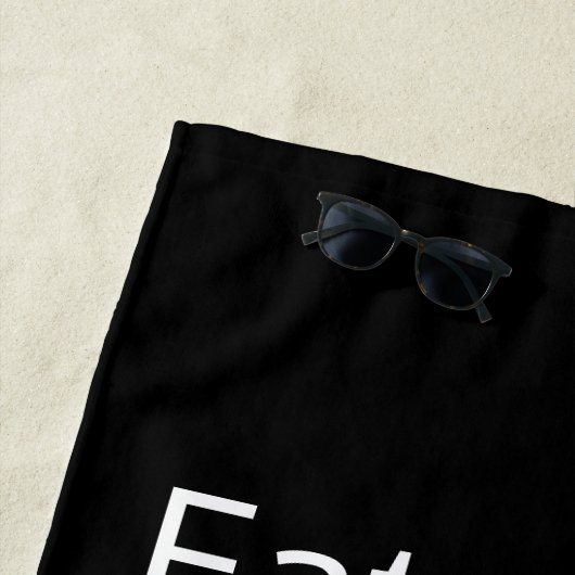 Persoonlijk eten, slapen, wandelen strandlaken (In situ)