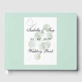 Persoonlijk Eucalyptus Boho Trouwherinnering Gast Gastenboek