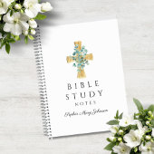 Persoonlijk Eucalyptus Religieus Kruis Notitieboek
