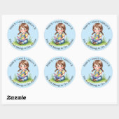 Persoonlijk ex-libris voor de klasbibliotheek van ronde sticker (Vel)