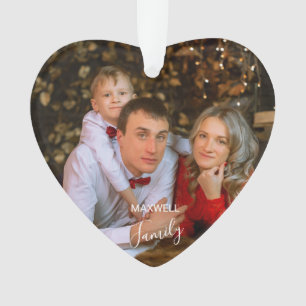 Persoonlijk familie foto Kerst Acryl Ornament