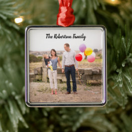 Persoonlijk familie foto ornament