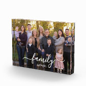 Persoonlijk familie foto tekst script foto blok (Rechts)