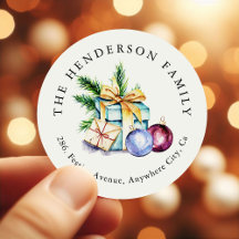 Persoonlijk familie kerst retouradres