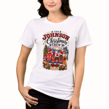 Persoonlijk familie kerst T-shirt