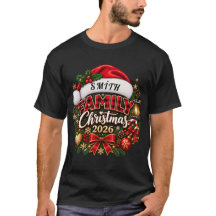 Persoonlijk Familie Kerstmis 2026 Kerst T-Shirt