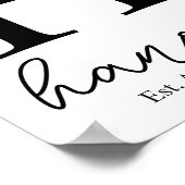 Persoonlijk familie naam bord - Aangepaste canvas Poster (Hoek)