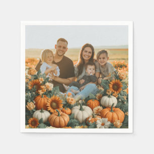 Persoonlijk Familie Pompoen Herfst Ontwerp Servet