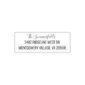 Persoonlijk familie script retouradres  zelfinktende stempel (Design)