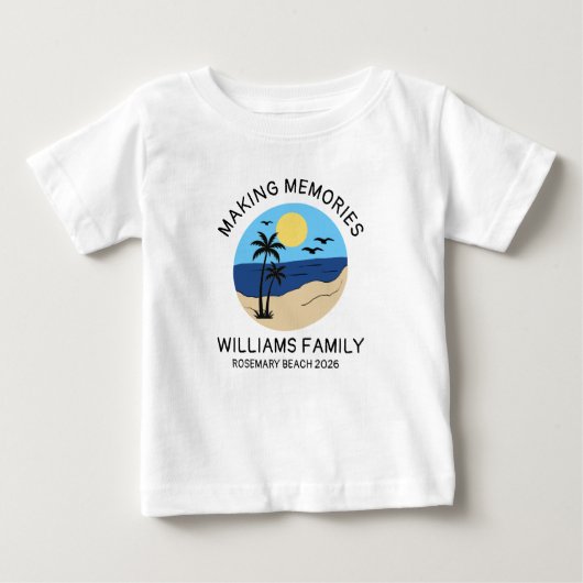 Persoonlijk Familie Vakantie Heren Basic T-Shirt (Voorkant)