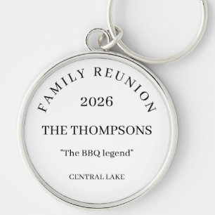 Persoonlijk familieherenigingssouvenir sleutelhanger