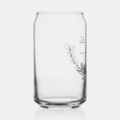 Persoonlijk familielogo blikvorm glas (Rechts)