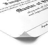 Persoonlijk Fandom Diploma Poster (Hoek)