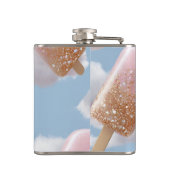 Persoonlijk Fantasievol Glitter Popsicle Patroon Heupfles (Achterkant)