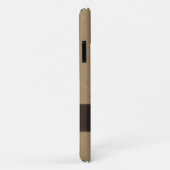 Persoonlijk Faux Beige Leather Case-Mate iPhone Case (Achterkant/rechts)