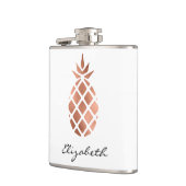 Persoonlijk Faux Roos Gold Foil ananas Heupfles (Links)