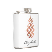 Persoonlijk Faux Roos Gold Foil ananas Heupfles (Rechts)