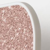 Persoonlijk Faux Roos Gold Glitter Pickleball Paddle (Links Detail)