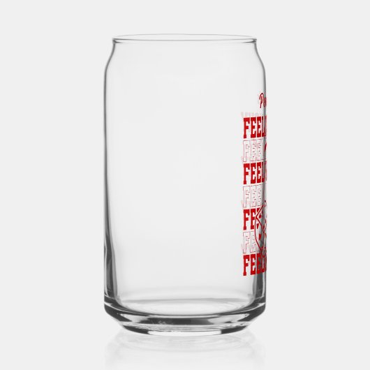 Persoonlijk Feeling Lucky Bruidsmeisje Cadeau Blikvorm Glas (Rechts)