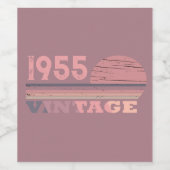 Persoonlijk feest ter ere van zeventig 70ste verja wijn etiket (Enkel label)