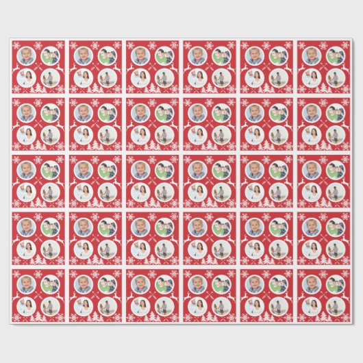 Persoonlijk feestdag fotopapier cadeaupapier (Vlak)