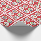 Persoonlijk feestdag fotopapier cadeaupapier (Hoek)