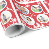 Persoonlijk feestdag fotopapier cadeaupapier (Rol Hoek)