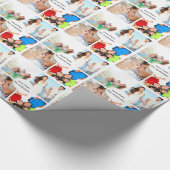 Persoonlijk feestdag fotopapier cadeaupapier (Hoek)