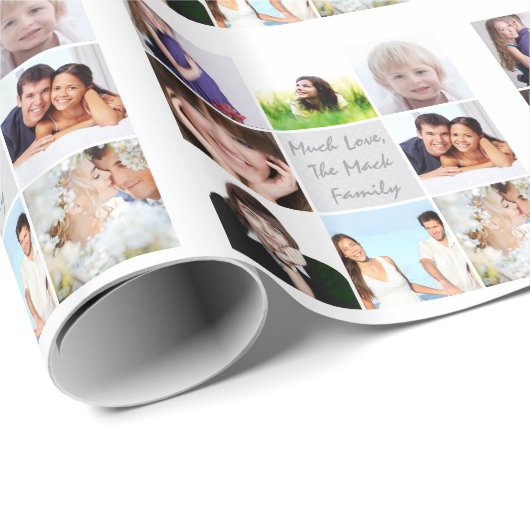 Persoonlijk feestdag fotopapier cadeaupapier (Rol Hoek)