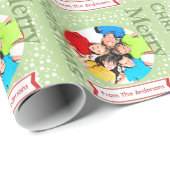 Persoonlijk feestdag fotopapier cadeaupapier (Rol Hoek)