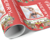 Persoonlijk feestdag fotopapier cadeaupapier (Rol Hoek)