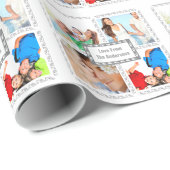 Persoonlijk feestdag fotopapier cadeaupapier (Rol Hoek)