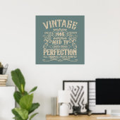 Persoonlijk feestelijke veertigste 40e verjaardags poster (Thuiskantoor)