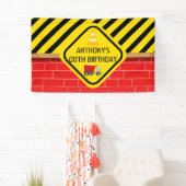 Persoonlijk feestje met bouwthema spandoek (Insitu)