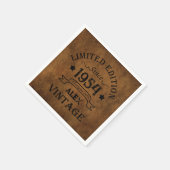 Persoonlijk feestje voor zeventig jaar oude 70ste  servet (Hoek)