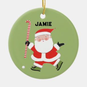 persoonlijk field hockey-erfstuk keramisch ornament