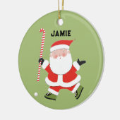 persoonlijk field hockey-erfstuk keramisch ornament (Links)