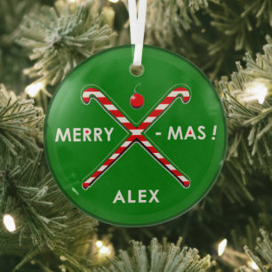 Persoonlijk Field Hockey Vakantie Cadeau Glas Ornament