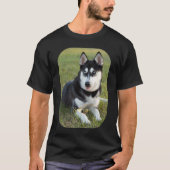 Persoonlijk Fijne speels Siberian Husky puppy T-shirt (Voorkant)
