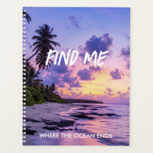 Persoonlijk FindMe Tropisch Eiland Paradijs Strand Planner