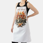 Persoonlijk Fire & Flavor BBQ-schort | Aangepaste  Schort (Insitu)