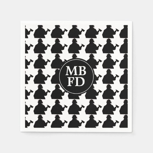 Persoonlijk Firemen Napkins Servet (Voorkant)