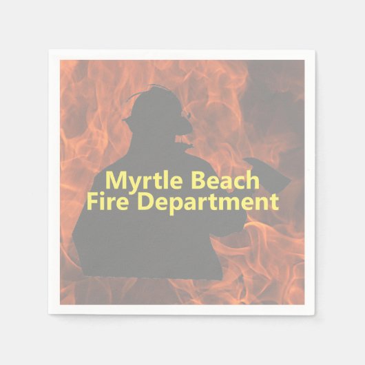 Persoonlijk Firemen Napkins Servet (Voorkant)