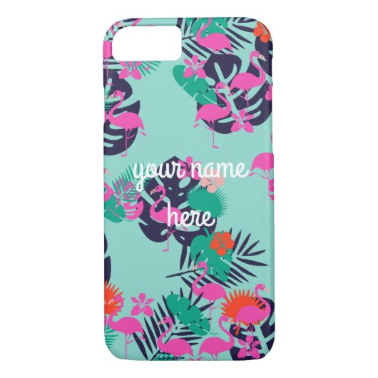 Persoonlijk Flamingo iPhone 8/7 Hoesje (Achterkant)