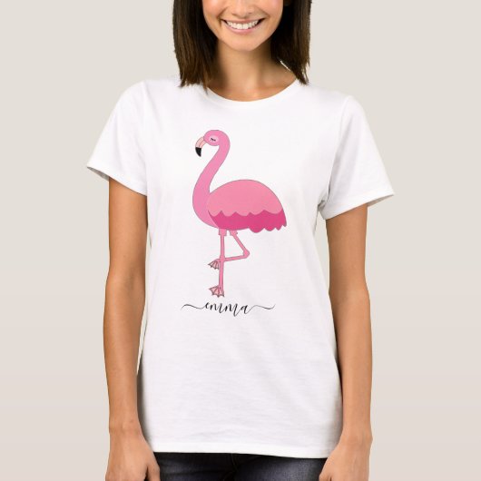 Persoonlijk Flamingo T-shirt voor Flamingo Liefheb (Voorkant)